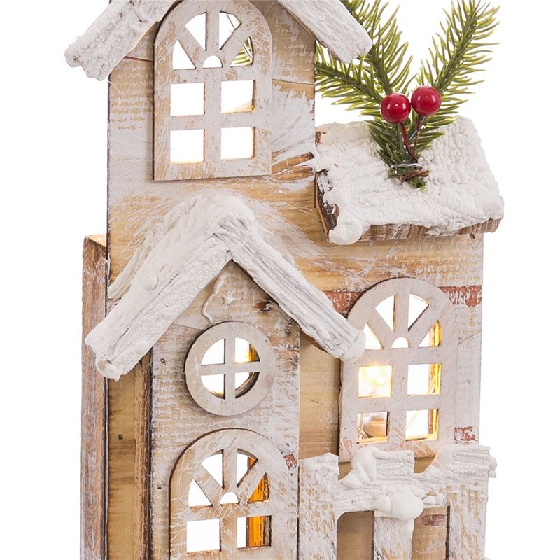 Image secondaire de Accesoires pour crèche de Noël Naturel Église 16 x 8 x 38 cm