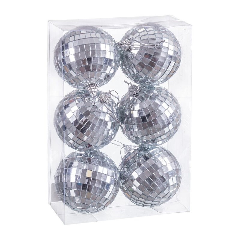 Boules de Noël Polyfoam Ø 6 cm 17,5 x 12 x 6 cm (6 Unités)