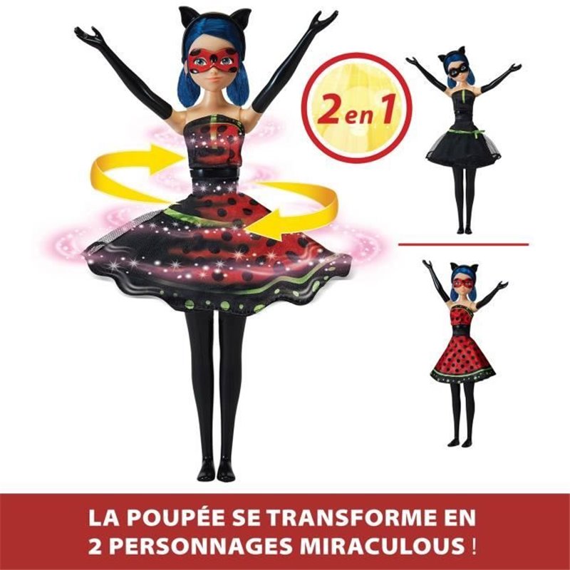 Image secondaire de Poupée Ladybug Transformation - BANDAI - Miraculous 26 cm - Changement de tenue