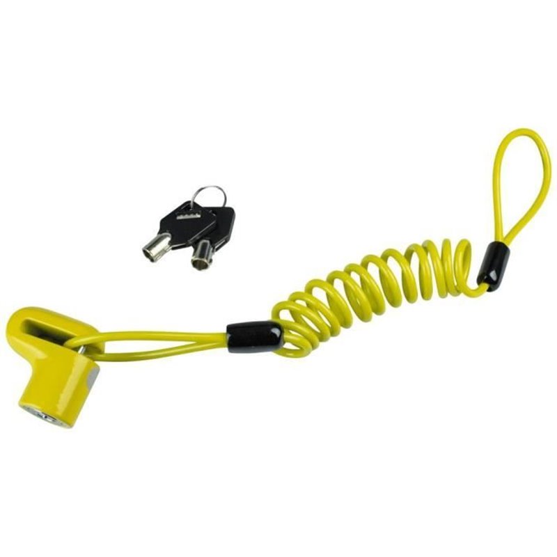 Antivol vélo câble - BURG WACHTER - 520 50 Yellow SB - Câble acier gainé 14 mm, 100 cm