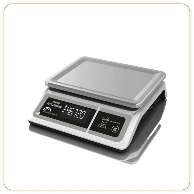 Balance professionnelle - LBP 50 Professional - USB - Gris - LITTLE BALANCE - Balance de cuisine - 50 kg