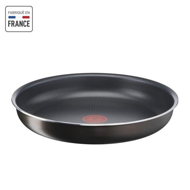 TEFAL INGENIO Easy Plus Poele 28 cm, Non induction, Antiadhésif, Empilable, Compatible Lave-vaisselle, Fabriqué en Franc