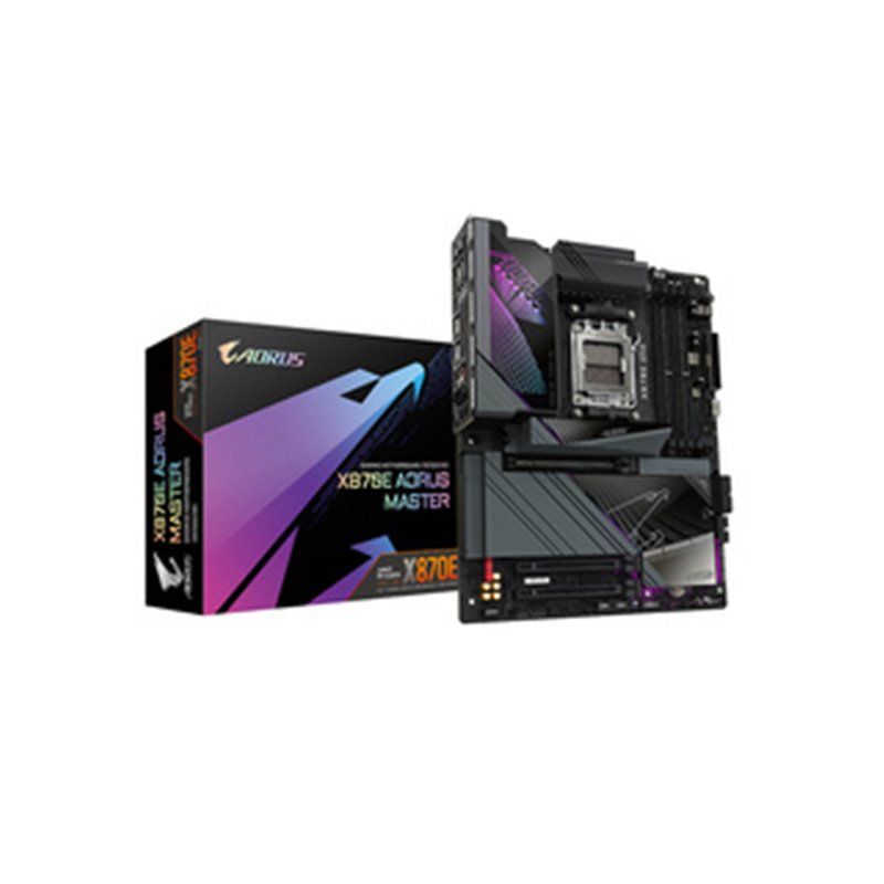 GIGABYTE Carte mère X870E AORUS MASTER - Prend en charge les processeurs AMD Ryzen 9000, VRM numérique 16+2+2 phases, ju