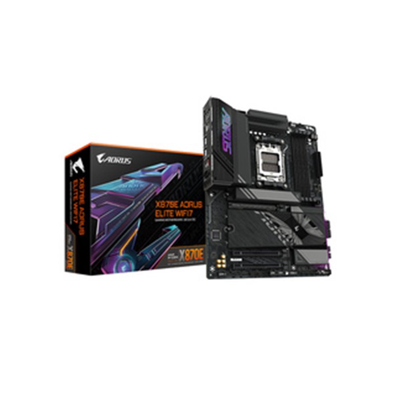 GIGABYTE Carte mère X870E A ELITE WIFI7 - Prend en charge les processeurs AMD Ryzen 9000, VRM numérique 16+2+2 phases, j