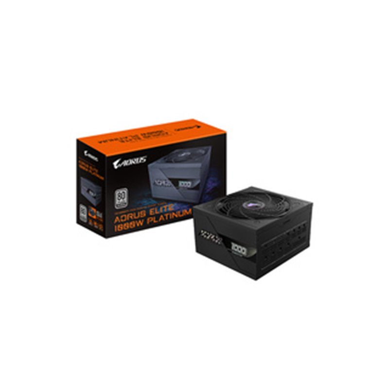 GIGABYTE AORUS ELITE P1000W ICE Alimentation - PCIe 5.0, 80 PLUS Platinum, Conception entièrement modulaire, Ventilateur