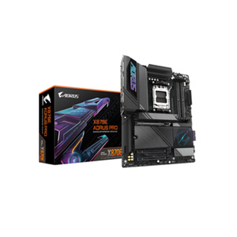 GIGABYTE Carte mère X870E AORUS PRO - Prend en charge les processeurs AMD Ryzen 9000, VRM numérique 16+2+2 phases, jusqu