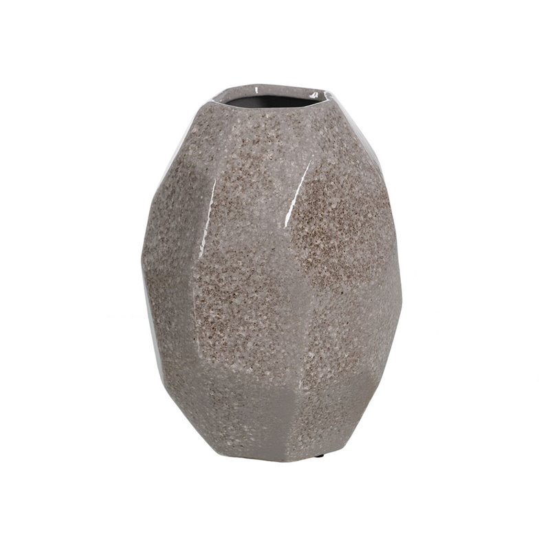 Vase Gris Céramique 23 x 23 x 35 cm