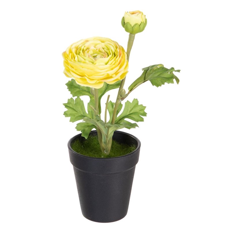 Plante décorative Polyester Polyéthylène Fer Fleur 9,5 x 9,5 x 29 cm