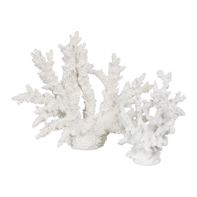 Image secondaire de Figurine Décorative Blanc Résine Corail 34 X 13 X 27 CM