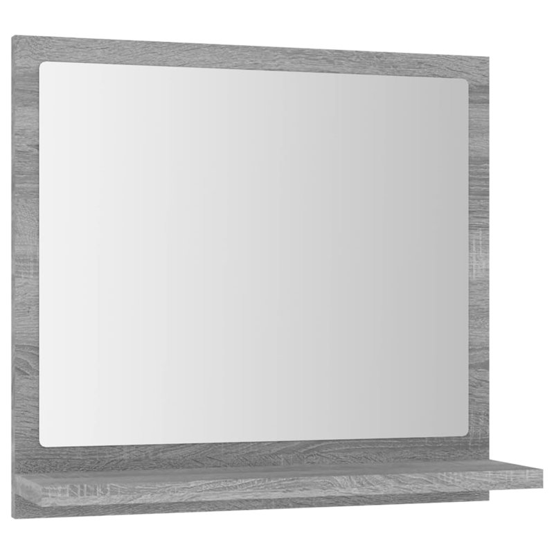 Image secondaire de vidaXL Miroir de bain Sonoma gris 40x10,5x37 cm Bois d'ingénierie