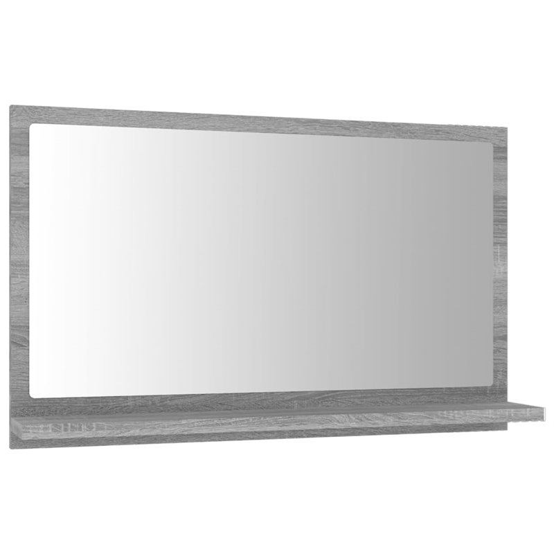 Image secondaire de vidaXL Miroir de bain Sonoma gris 60x10,5x37 cm Bois d'ingénierie