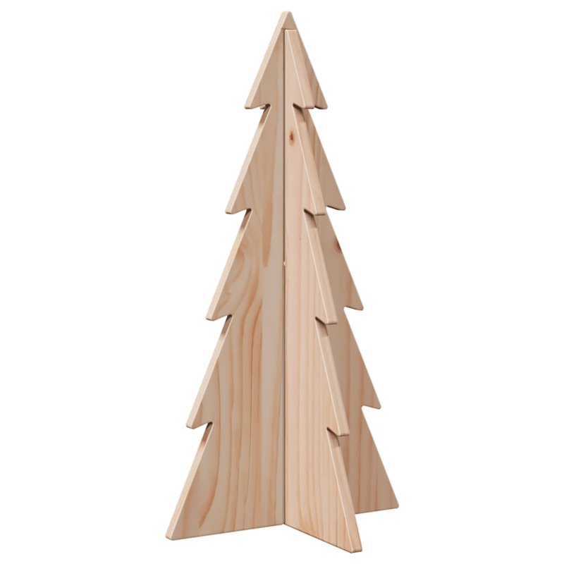 Image secondaire de vidaXL Arbre de Noël en bois pour décoration 59,5cm bois massif de pin