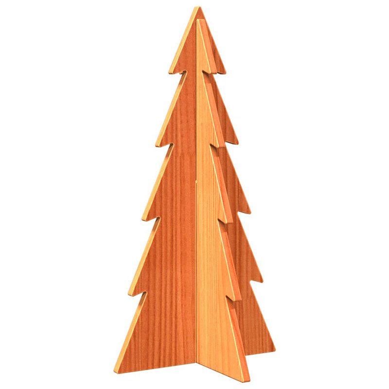 Image secondaire de vidaXL Arbre de Noël en bois pour décoration 59,5cm bois de pin massif