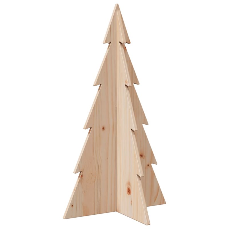 Image secondaire de vidaXL Arbre de Noël en bois pour décoration 80 cm bois massif de pin