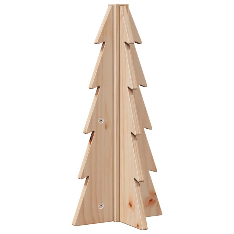 Image secondaire de vidaXL Arbre de Noël en bois pour décoration 49 cm bois massif de pin