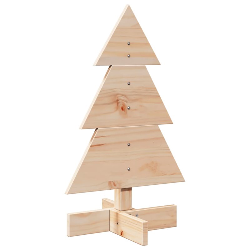 Image secondaire de vidaXL Arbre de Noël en bois pour décoration 60 cm bois massif de pin