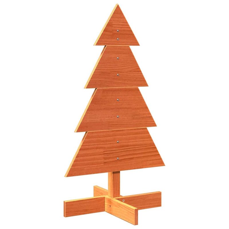 Image secondaire de vidaXL Arbre de Noël en bois pour décoration 80 cm bois de pin massif