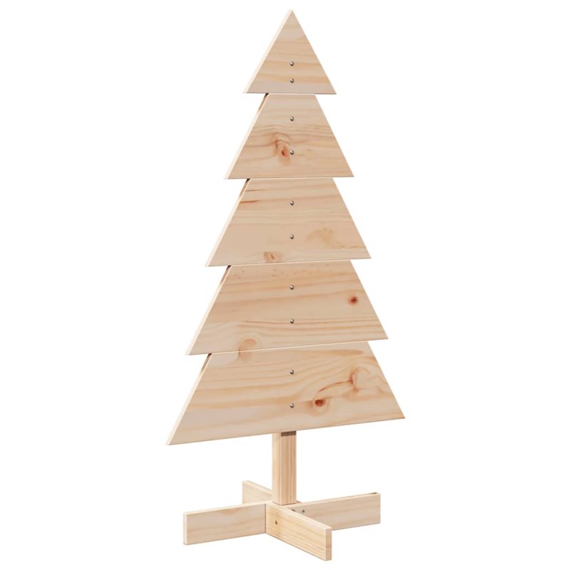 Image secondaire de vidaXL Arbre de Noël en bois pour décoration 100 cm bois massif de pin