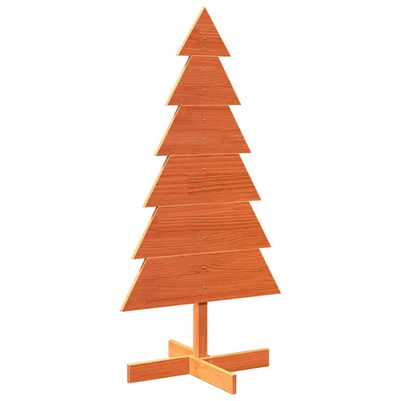 Image secondaire de vidaXL Arbre de Noël en bois pour décoration 120 cm bois de pin massif