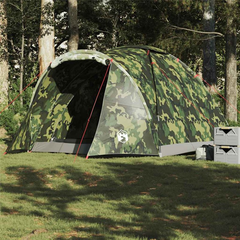 vidaXL Tente de pêche 2 personnes camouflage imperméable