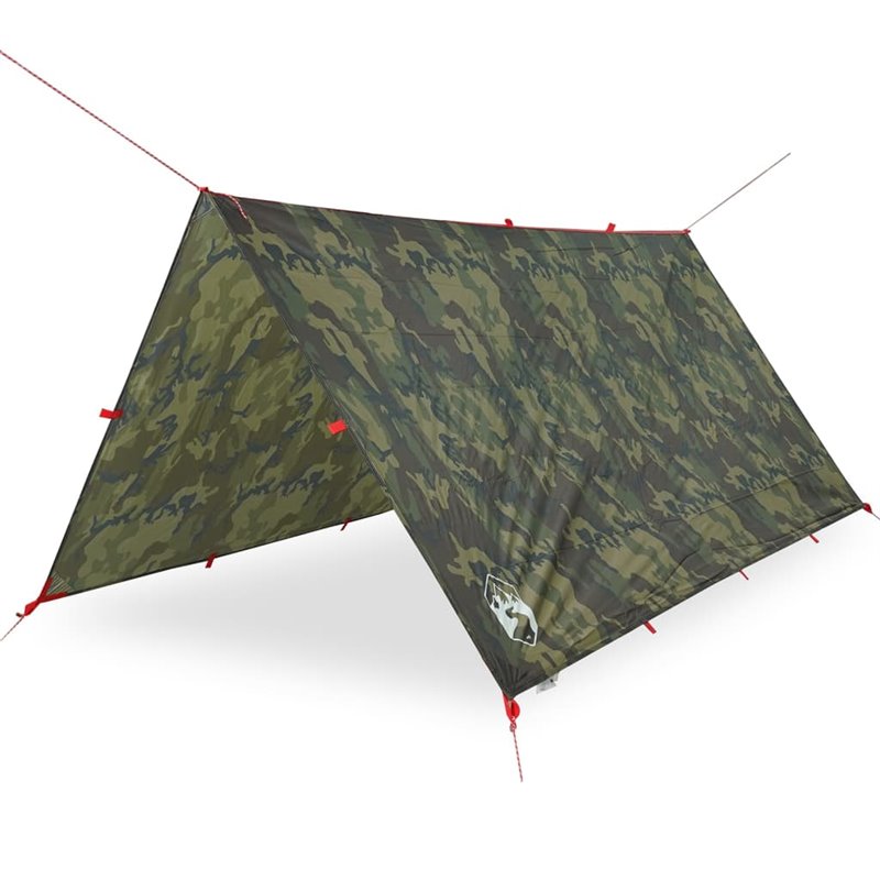 Image secondaire de vidaXL Bâche de camping camouflage 306x306 cm imperméable