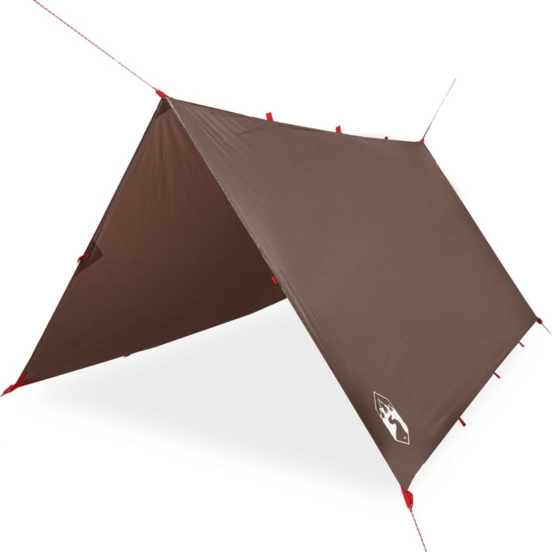 Image secondaire de vidaXL Bâche de camping marron 366x306 cm imperméable