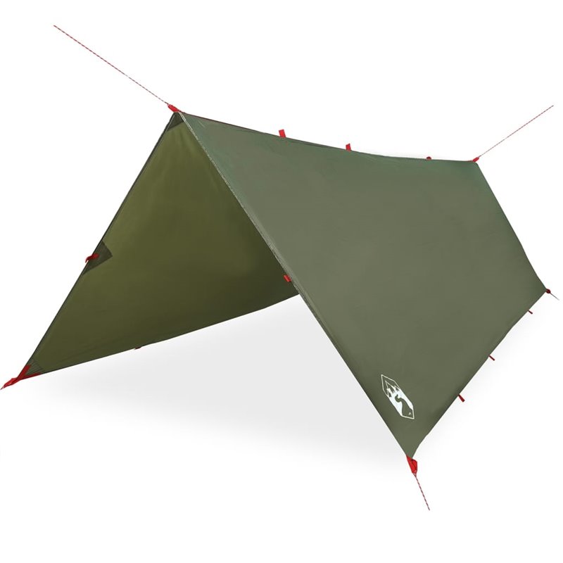 Image secondaire de vidaXL Bâche de camping vert olive 406x306 cm imperméable