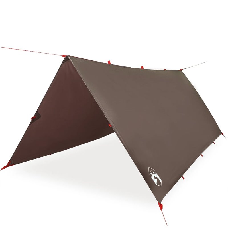 Image secondaire de vidaXL Bâche de camping marron 406x306 cm imperméable