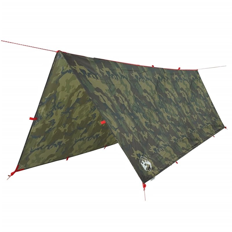 Image secondaire de vidaXL Bâche de camping camouflage 406x306 cm imperméable