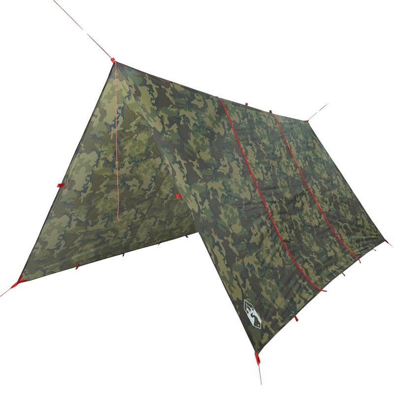 Image secondaire de vidaXL Bâche de camping camouflage 451x420 cm imperméable