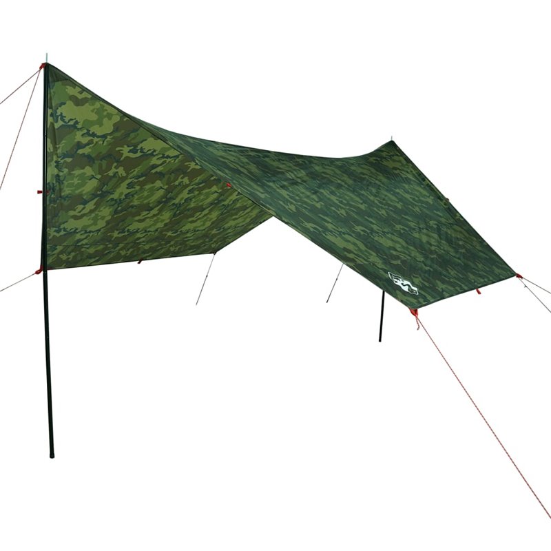 Image secondaire de vidaXL Bâche de camping camouflage 438x376x212 cm imperméable