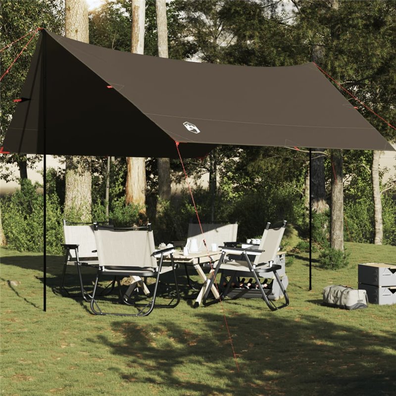 vidaXL Bâche de camping marron 462x306x211 cm imperméable