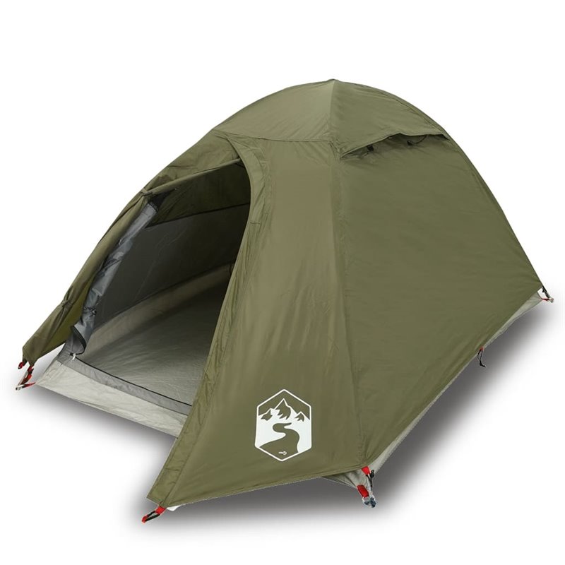 Image secondaire de vidaXL Tente de camping à dôme 2 personnes vert olive imperméable