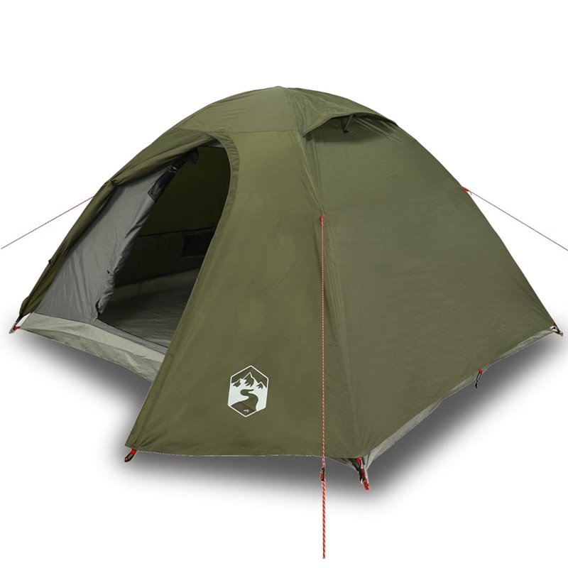 Image secondaire de vidaXL Tente de camping à dôme 3 personnes vert olive imperméable