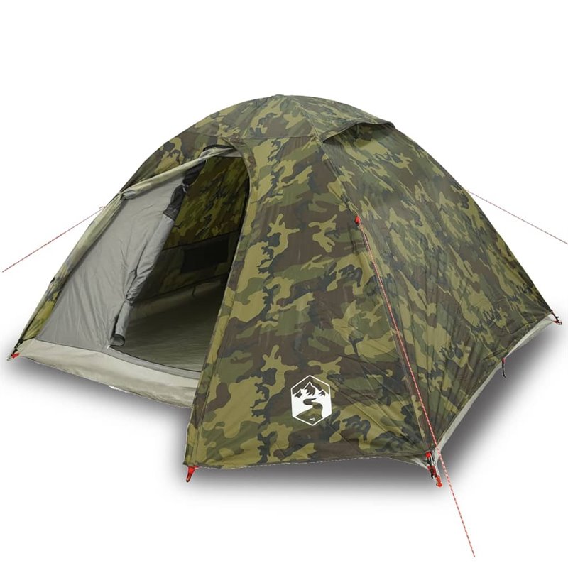 Image secondaire de vidaXL Tente de camping à dôme 3 personnes camouflage imperméable