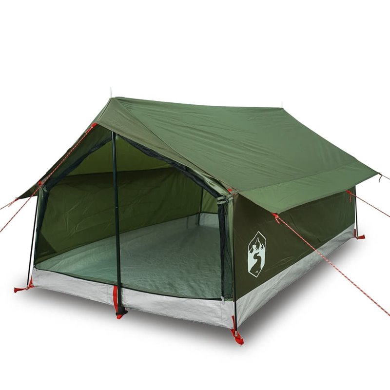 Image secondaire de vidaXL Tente de camping 2 personnes vert olive imperméable