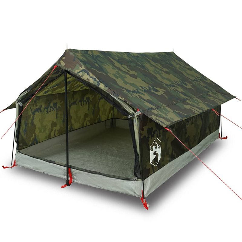 Image secondaire de vidaXL Tente de camping 2 personnes camouflage imperméable