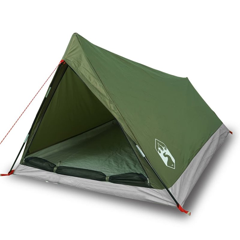 Image secondaire de vidaXL Tente de camping 2 personnes vert olive imperméable