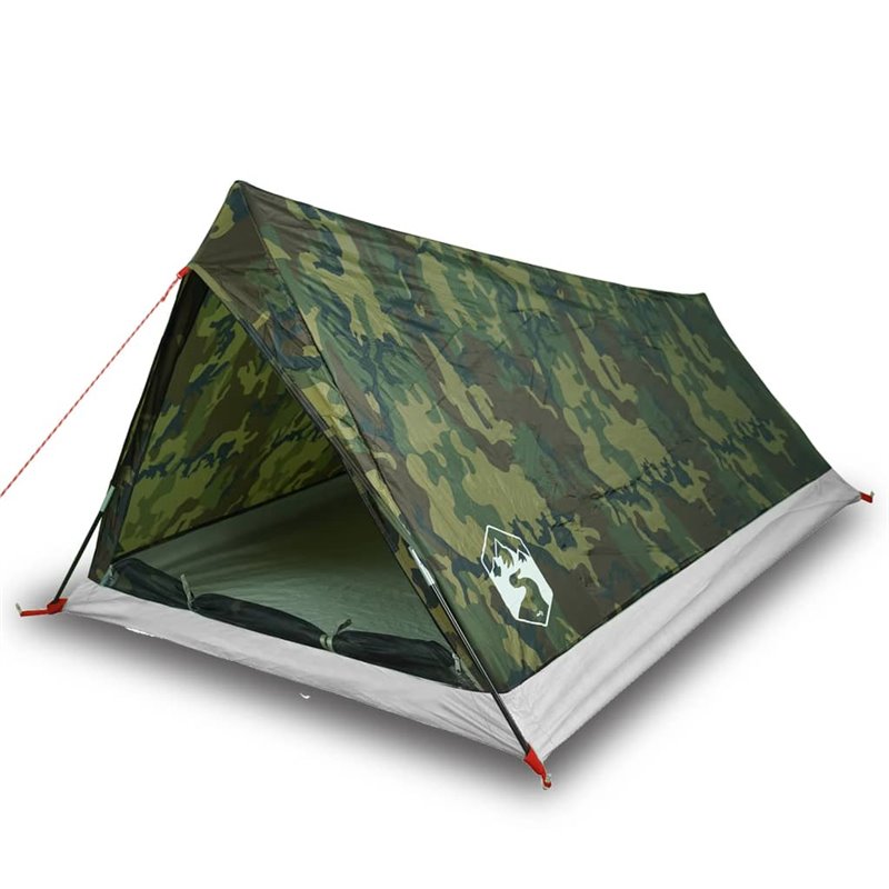 Image secondaire de vidaXL Tente de camping 2 personnes camouflage imperméable