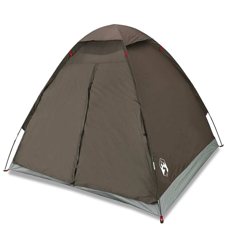 Image secondaire de vidaXL Tente de camping à dôme 2 personne marron imperméable