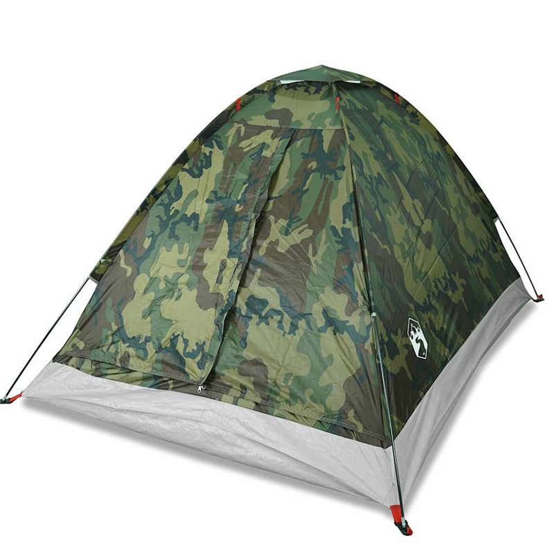 Image secondaire de vidaXL Tente de camping à dôme 2 personnes camouflage imperméable