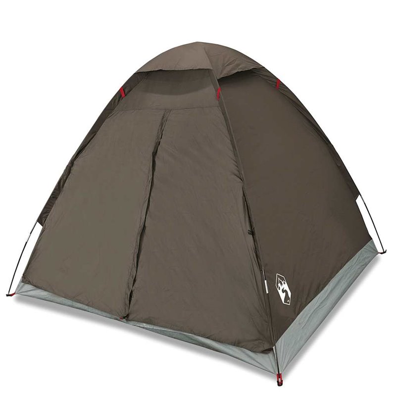 Image secondaire de vidaXL Tente de camping à dôme 4 personnes marron imperméable