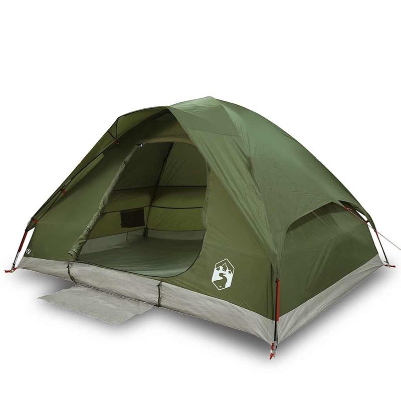 Image secondaire de vidaXL Tente de camping à dôme 2 personnes vert olive imperméable