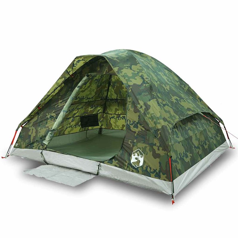 Image secondaire de vidaXL Tente de camping à dôme 2 personnes camouflage imperméable