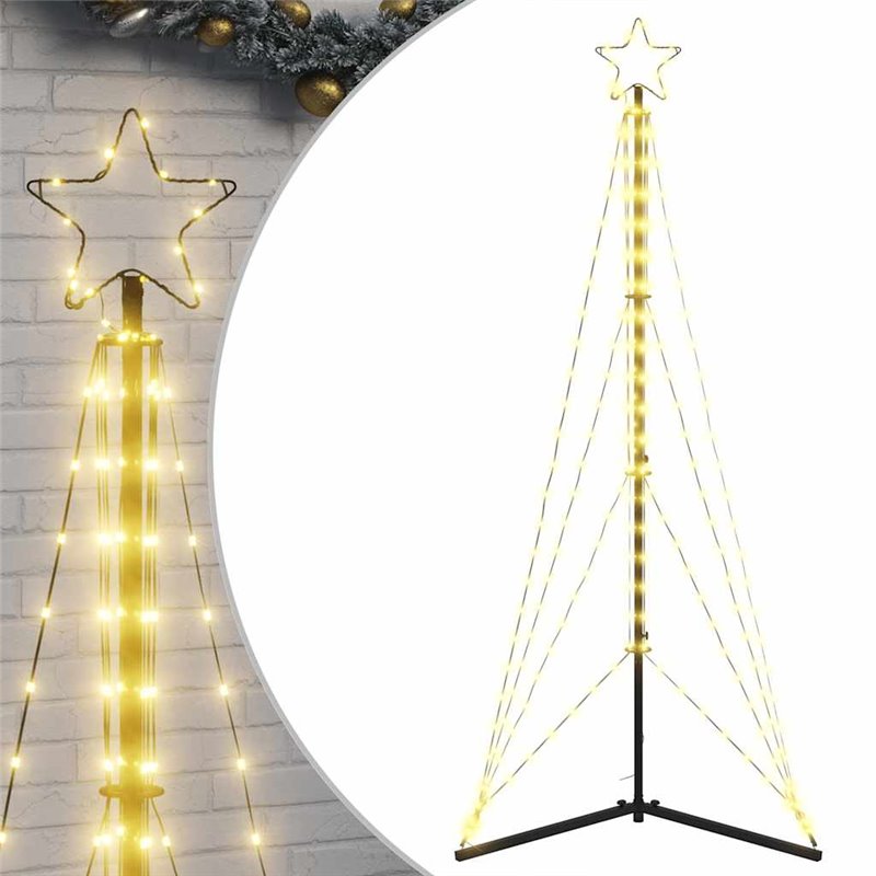 Image secondaire de vidaXL Guirlande de sapin de Noël 363 LED blanc chaud 182 cm