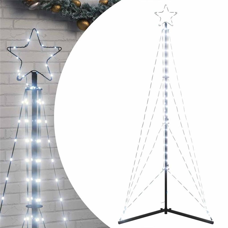 Image secondaire de vidaXL Guirlande de sapin de Noël 363 LED blanc froid 182 cm