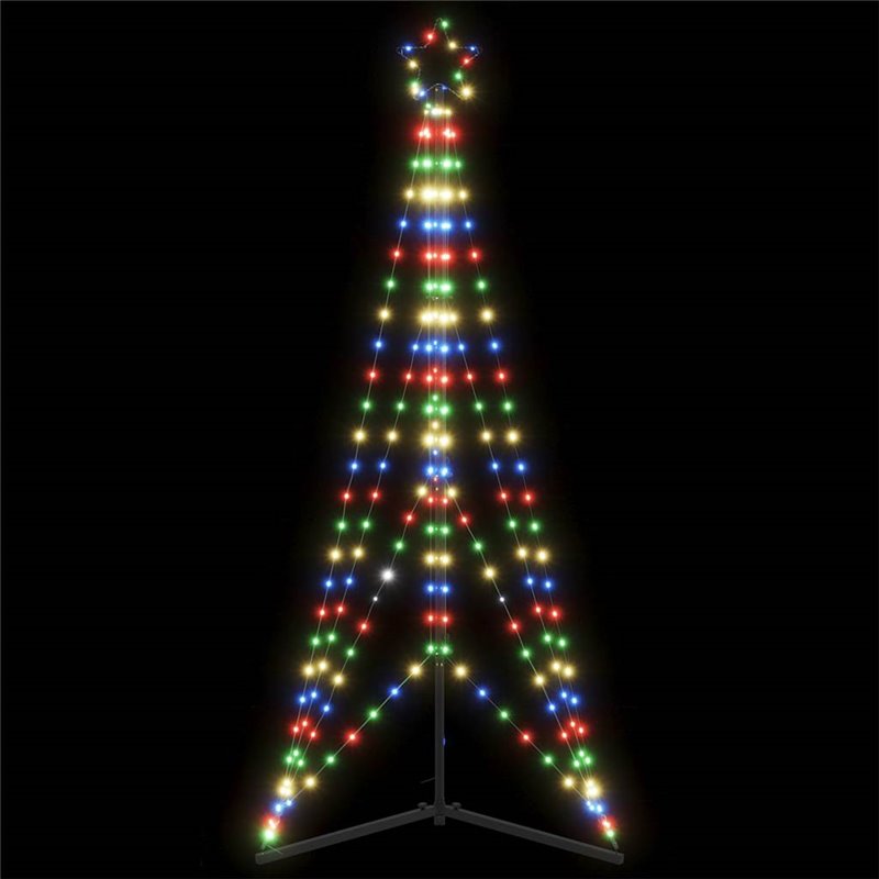 vidaXL Guirlande de sapin de Noël 363 LED colorées 182 cm