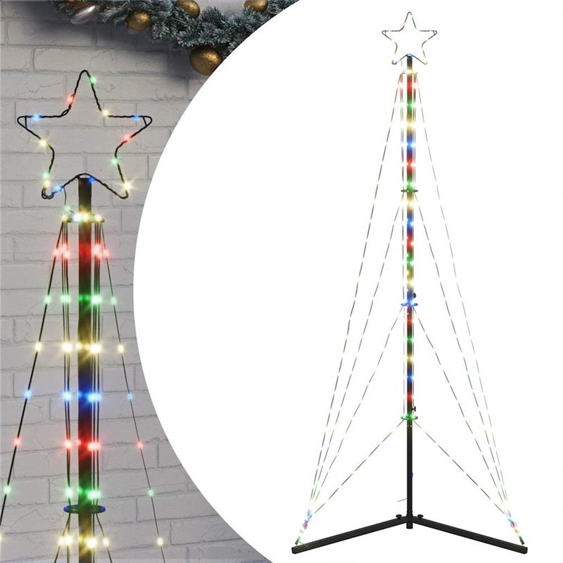 Image secondaire de vidaXL Guirlande de sapin de Noël 363 LED colorées 182 cm