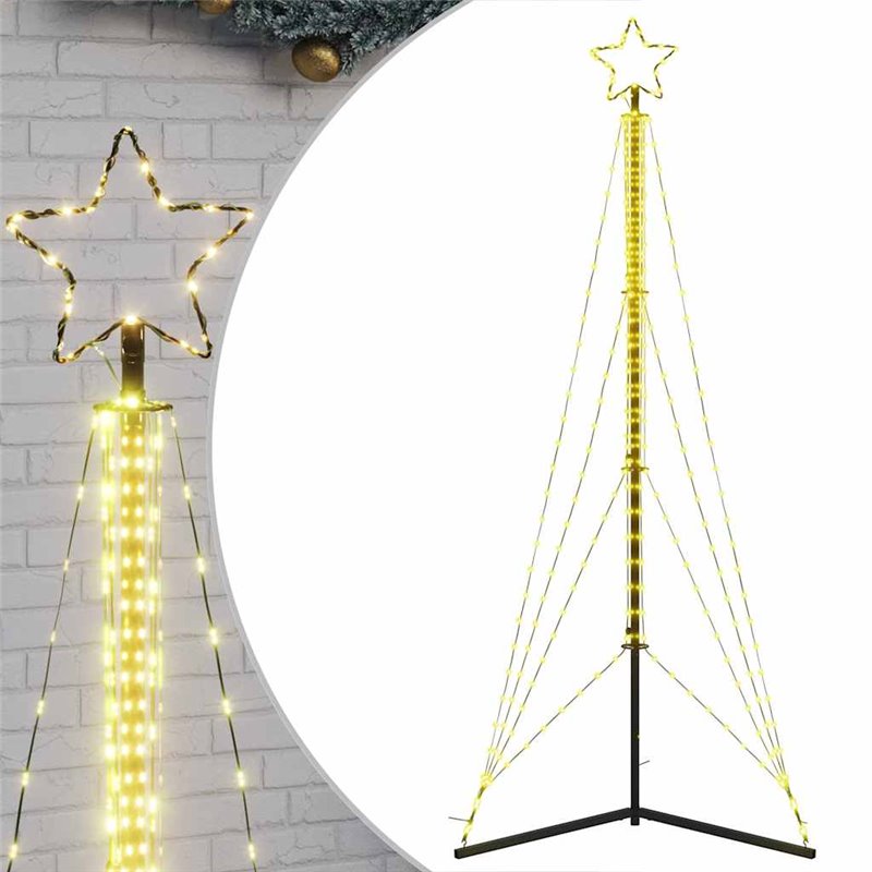 Image secondaire de vidaXL Guirlande de sapin de Noël 483 LED blanc chaud 240 cm