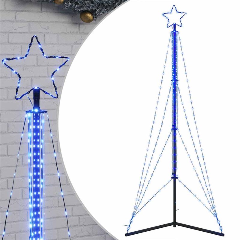 Image secondaire de vidaXL Guirlande de sapin de Noël 483 LED bleu 240 cm